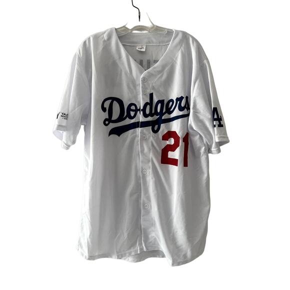 LA Los Angeles Dodgers Walker Buehler MLB SGA Button Up Jersey Unused XL - Picture 1 of 3